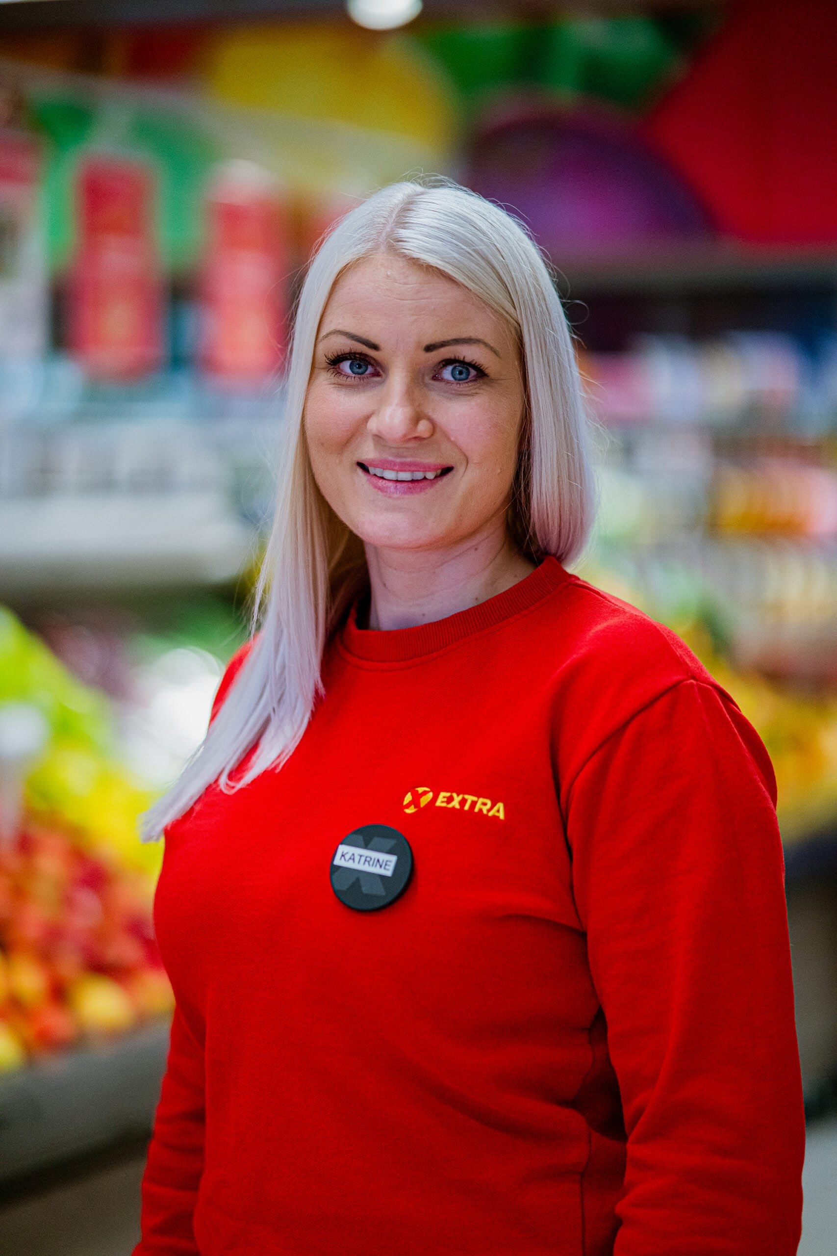 Portrettbilde av Katrine Pedersen, Coop Extra Dr. Munk på Hovenga, bilde av Henrik Møane, Wera