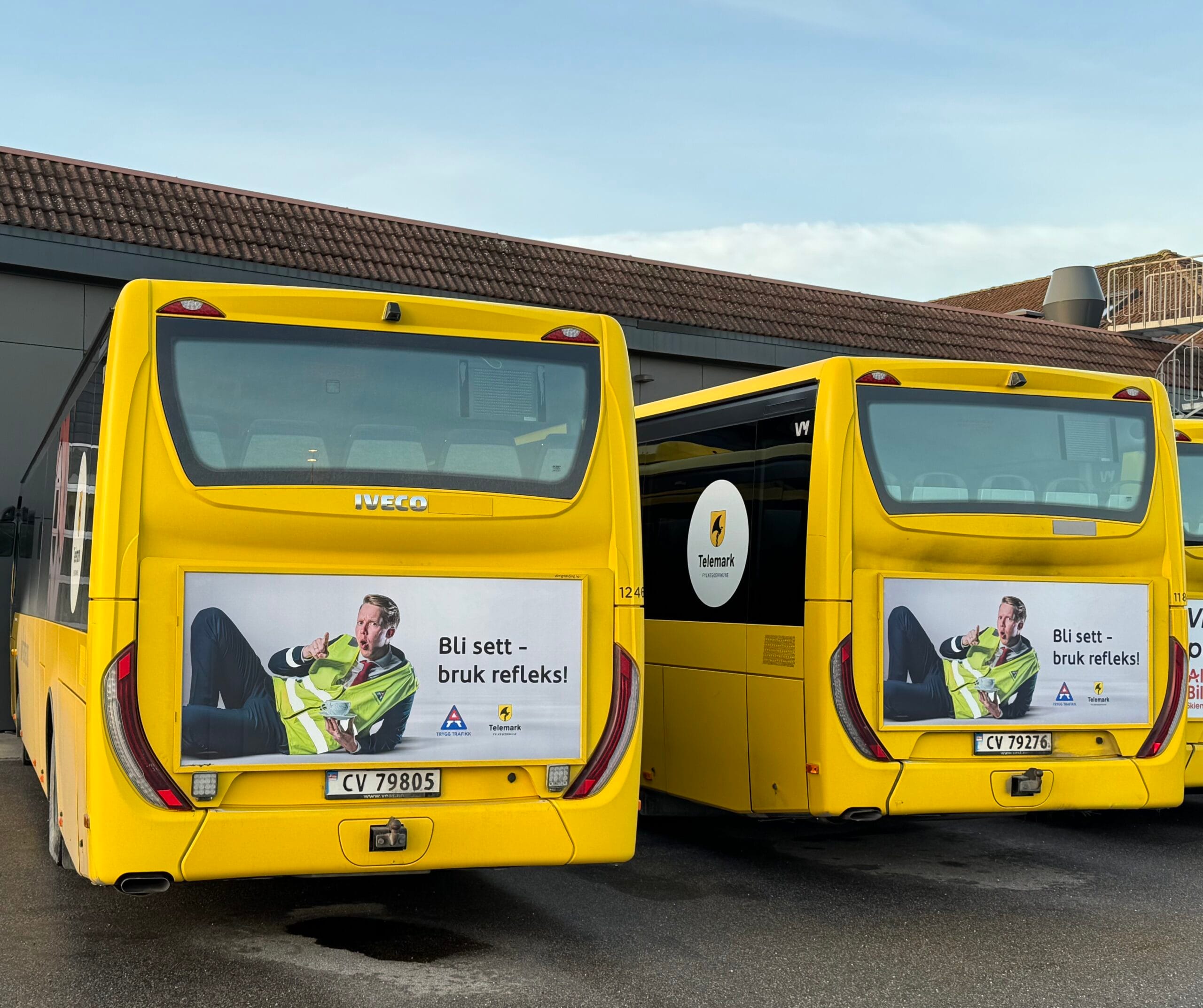 Bilde av plakat med kjetil krogstad Trygg trafikk 2024